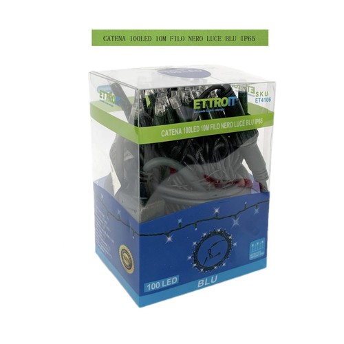 Luci natalizie catena 100 led - catena,