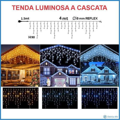 Tenda luminosa natalizia luci - tenda,
